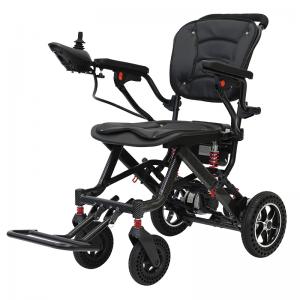 foldable electric wheelchair aluminum lightweight power wheel chair outdoor airline wheelchair